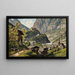 Vue de Werfen - Hubert Sattler — gerahmtes Bild an der Wand