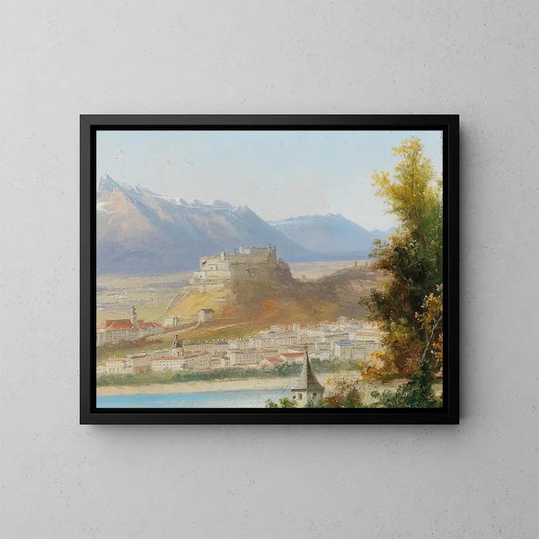Festung Hohensalzburg - Hubert Sattler — gerahmtes Bild an der Wand