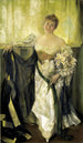 Alice Barney en Satin Blanc - Hubert Vos — Ansicht des Kunstwerks