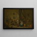 Szenen des Genres in einer Taverne - Hubert van Ravesteyn — gerahmtes Bild an der Wand