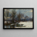 Winterlandschaft - Hugh Bolton Jones — gerahmtes Bild an der Wand