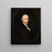 Portrait von Richard Lovell Edgeworth 1744-1817 - Hugh Douglas Hamilton — gerahmtes Bild an der Wand