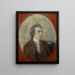 Portrait de Thomas Roberts 1748-1777 Artiste - Hugh Douglas Hamilton — gerahmtes Bild an der Wand