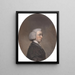 Portrait eines göttlichen, Reverend Philip Wodehouse, Prebendär von Norwich - Hugh Douglas Hamilton — gerahmtes Bild an der Wand