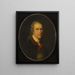 Portrait eines Edelmanns - Hugh Douglas Hamilton — gerahmtes Bild an der Wand