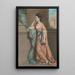 Portrait einer Dame - Hugh Douglas Hamilton — gerahmtes Bild an der Wand