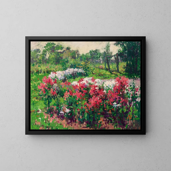 Der offene Garten - Hugh Henry Breckenridge — gerahmtes Bild an der Wand