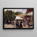vor einem Restaurant im Bois de Boulogne - Hugo Birger — gerahmtes Bild an der Wand