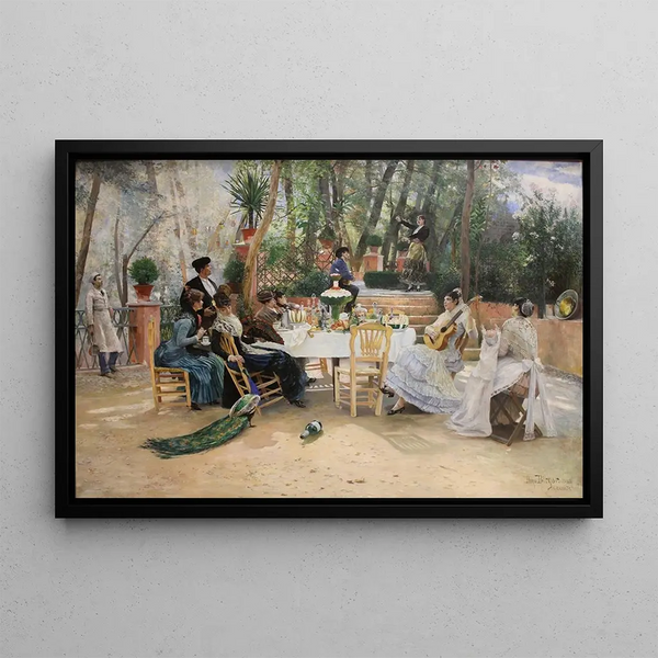 Hugo Birger - The Scandinavian Artists Lunch at Caf Ledoyen Paris Varnishing Day 1886.webp