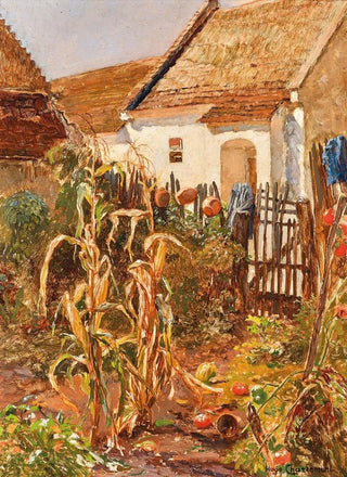 Hugo Charlemont - A rustic garden in the Wachau region.webp