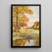 Ein herbstliches Landschaftsbild - Hugo Charlemont — gerahmtes Bild an der Wand