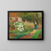Bauernhof-Garten - Hugo Charlemont — gerahmtes Bild an der Wand