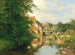Ein Dorf am Flussufer - Hugo Darnaut — Ansicht des Kunstwerks