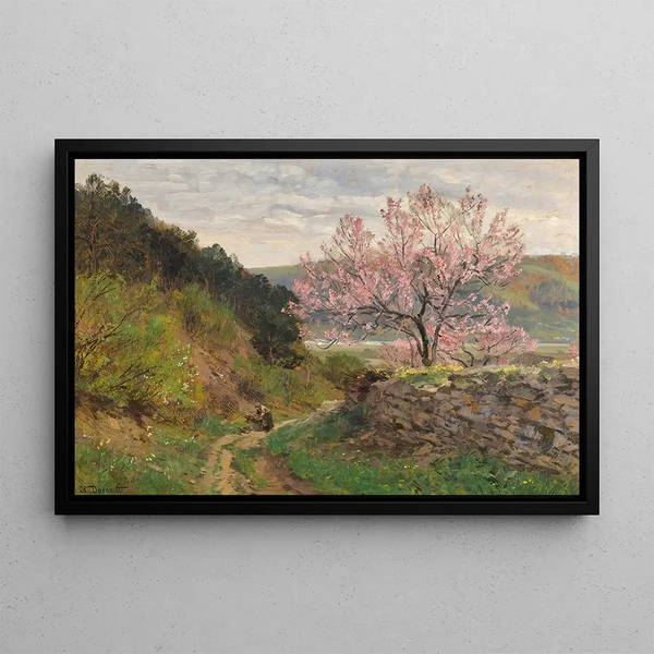 Frühling - Hugo Darnaut — gerahmtes Bild an der Wand