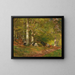 Szenen im Wald mit Hirschen - Hugo Darnaut — gerahmtes Bild an der Wand