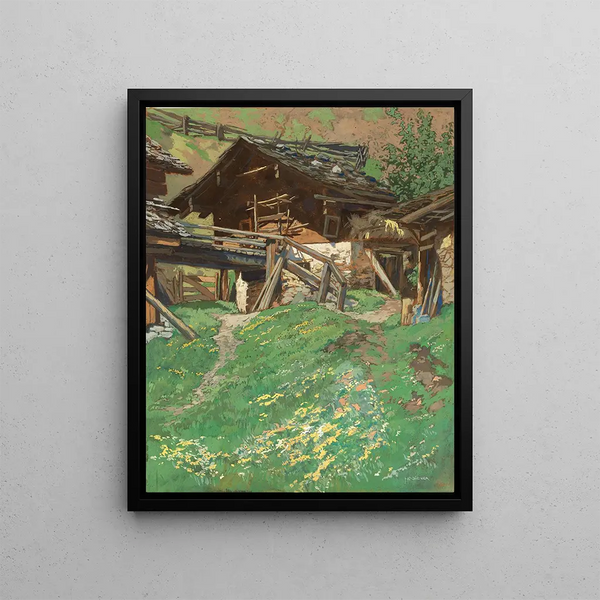 Hugo Hodiener - An Alpine lodge.webp