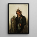 Spieler mit Tuba - Hugo Kotschenreiter — gerahmtes Bild an der Wand
