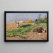 Arbeit auf dem Feld - Hugo Mühlig — gerahmtes Bild an der Wand