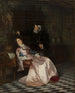 Gustav Vasa Gemälde findet seine Gemahlin Katarina Stenbock schlafend und hört sie sagen: « J'aime beaucoup le roi Gsta mais je n'oublierai jamais Rosen ». - Hugo Salmson — Ansicht des Kunstwerks