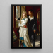 Hamlet und Ophelia - Hugues Merle — gerahmtes Bild an der Wand