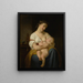 Mutter und Kind - Hugues Merle — gerahmtes Bild an der Wand