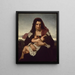 Die scharlachrote Buchstabe - Hugues Merle — gerahmtes Bild an der Wand