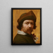 Selbstporträt - Huygh Pietersz Voskuyl — gerahmtes Bild an der Wand