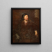 Everhard Jabach, auch bekannt als der Mann mit den grauen Handschuhen - Hyacinthe Rigaud — gerahmtes Bild an der Wand