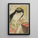 La courtisane Tsukioka du Hyogoya - Ichirakutei Eisui — gerahmtes Bild an der Wand