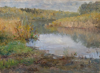 Ida von Schulzenheim - A River in France Study.webp