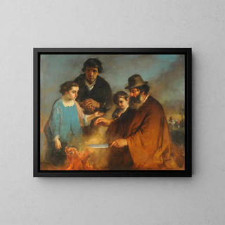 Der Grillplatz - Ignacio Manzoni — gerahmtes Bild an der Wand