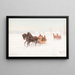 Sleights in einer verschneiten Landschaft - Ignacy Zygmuntowicz — gerahmtes Bild an der Wand