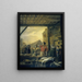 Der Fischmarkt in Antwerpen - Ignatius Josephus Van Regemorter — gerahmtes Bild an der Wand