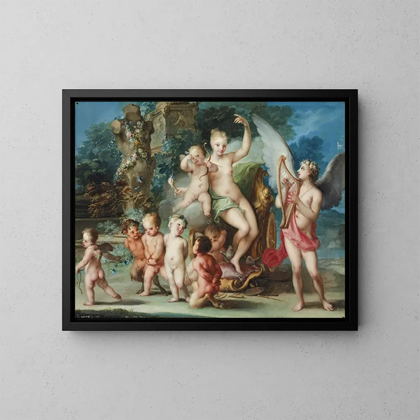Der Triumph von Venus und Cupido - Ignazio Stern — gerahmtes Bild an der Wand