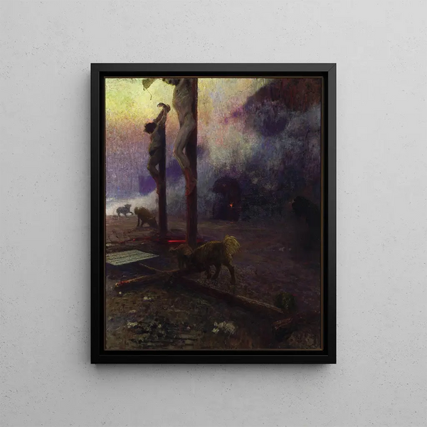 Golgatha - Ilya Efimovich Repin — gerahmtes Bild an der Wand