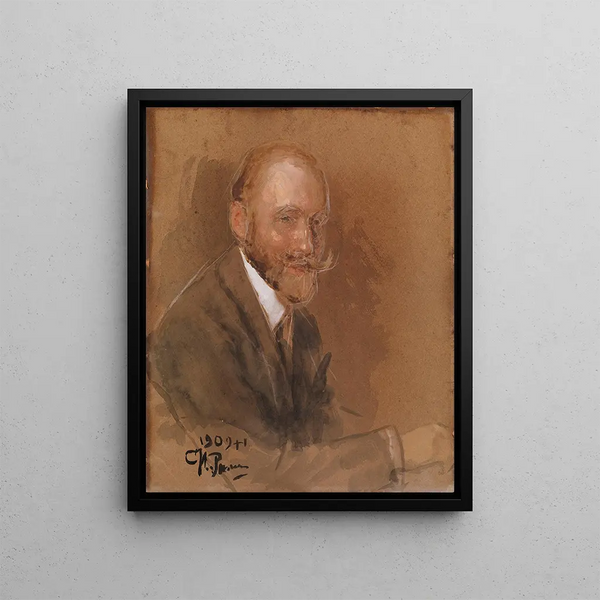 Portrait des Prinzen Vladimir Baryatinsky - Ilya Efimowitsch Repin — gerahmtes Bild an der Wand