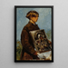 Junge Junge mit einer Skizze einer Ikone - Ilya Efimovich Repin — gerahmtes Bild an der Wand