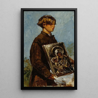 Ilya Efimovich Repin - Young Boy Carrying An Icon Sketch.webp