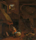 Innenansicht einer Bauernhütte - Hendrick Mommers — Ansicht des Kunstwerks