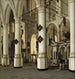 Innenansicht der Nieuwe Kerk in Delft - Hendrick Cornelisz van Vliet — Ansicht des Kunstwerks