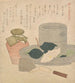 Mittelgroßes Zinn-Gemälde Shiro Suzu Nakatsugi aus der Serie Fünf Farben der Teegeschirr Chaki Goshiki - Kubo Shunman — Ansicht des Kunstwerks