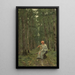 Frau im Wald - Ion Andreescu — gerahmtes Bild an der Wand