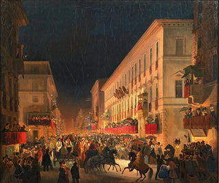 Ippolito Caffi - Carnival In Rome The Feast Of Moccoletti.webp