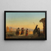 Rom, die Via Appia im Morgengrauen - Ippolito Caffi — gerahmtes Bild an der Wand