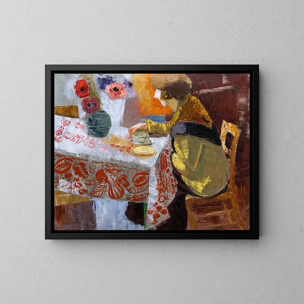 Kleinbild Frühstück - Isaac Grünewald — gerahmtes Bild an der Wand