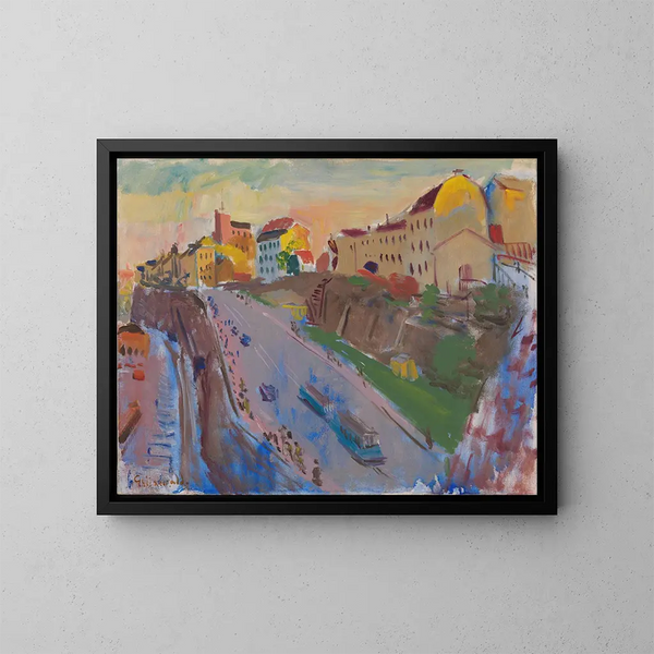 Katarinavägen - Isaac Grünewald — gerahmtes Bild an der Wand