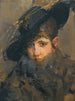 Eine Dame mit Hut und Pelzkragen - Isaac Israëls — Ansicht des Kunstwerks