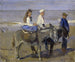 Junge und Mädchen auf Eseln - Isaac Israëls — Ansicht des Kunstwerks