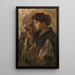 Dame mit Handspiegel - Isaac Israëls — gerahmtes Bild an der Wand