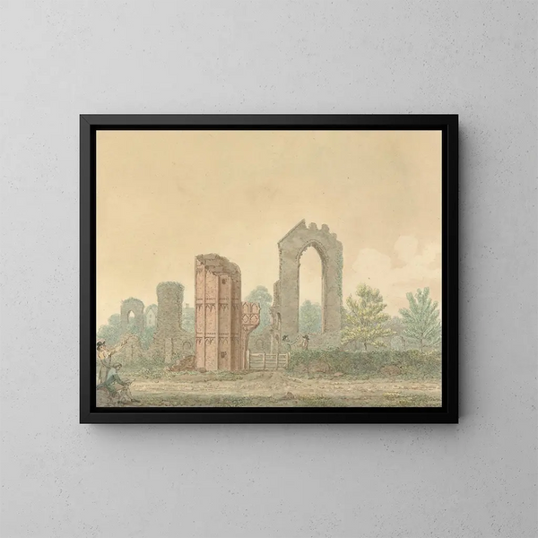 Abbaye de Leiston, Suffolk - Isaac Johnson — gerahmtes Bild an der Wand